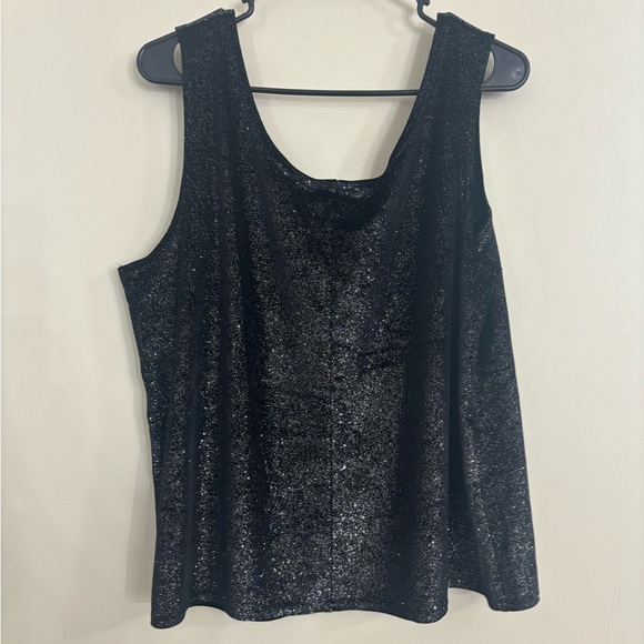 Vintage ONYX Nite by Wendye Chaitin Sparkle Top - Picture 3 of 3